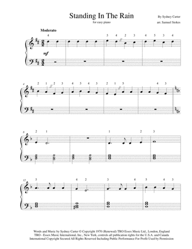 Standing In The Rain (arr. Samuel Stokes)