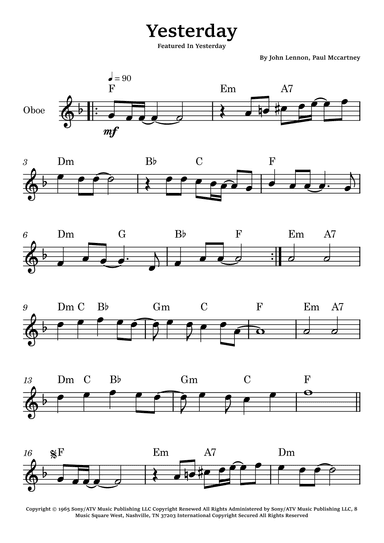 Yesterday (arr. Glauco Fernandes)