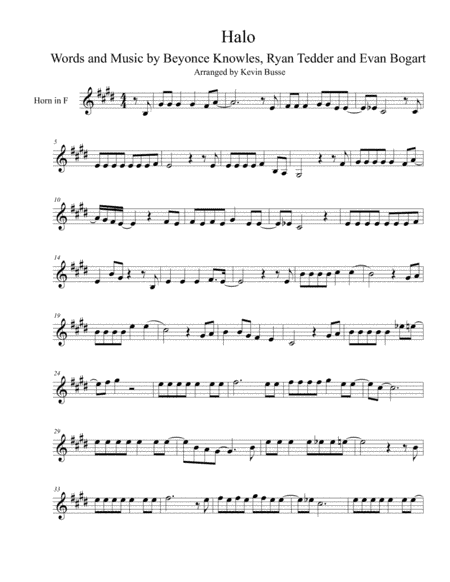 Halo (arr. Kevin Busse)