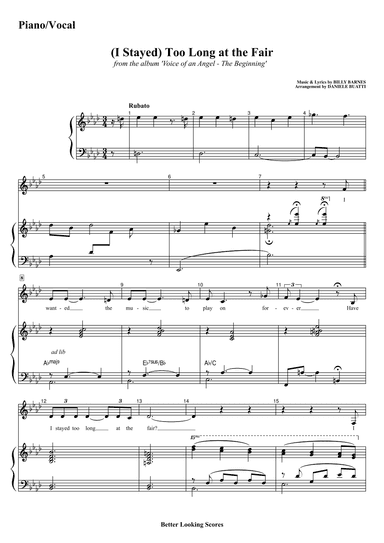 (i Stayed) Too Long At The Fair (arr. Daniele Buatti)