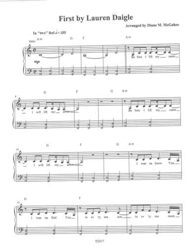 First (arr. Diane M. McGahee)