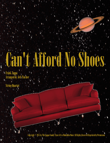 Can't Afford No Shoes (arr. Jeff Tincher)