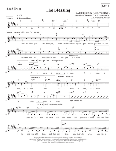 The Blessing (arr. Arranged by Eliseu F. Guedes)