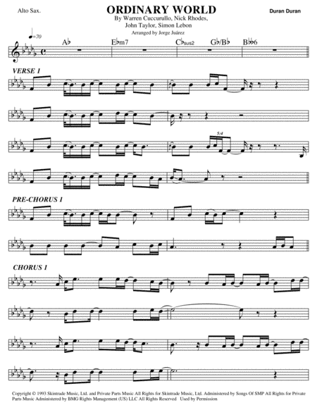 Ordinary World (arr. Jorge Juárez)