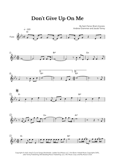 Don't Give Up On Me (arr. Marcos Soares)