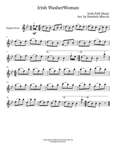 Irish WasherWoman (arr. Dominic Meccia)