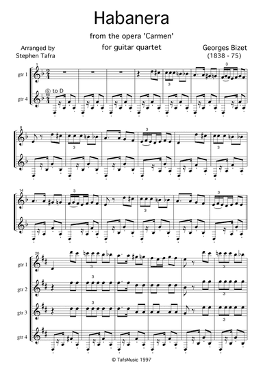 Habanera by Georges Bizet (arr. Stephen Tafra)