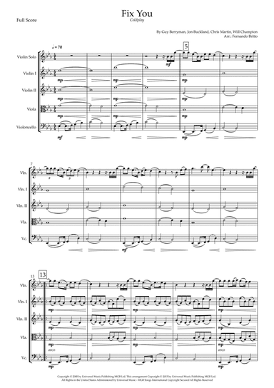 Fix You (arr. Fernando Britto)