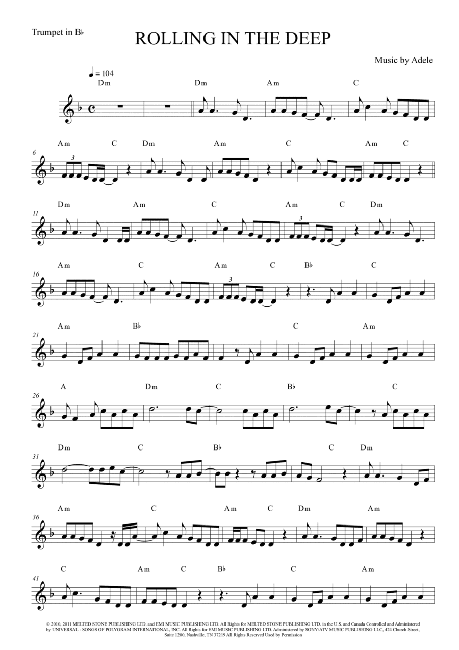 Rolling In The Deep (arr. Anderson Quevedo)