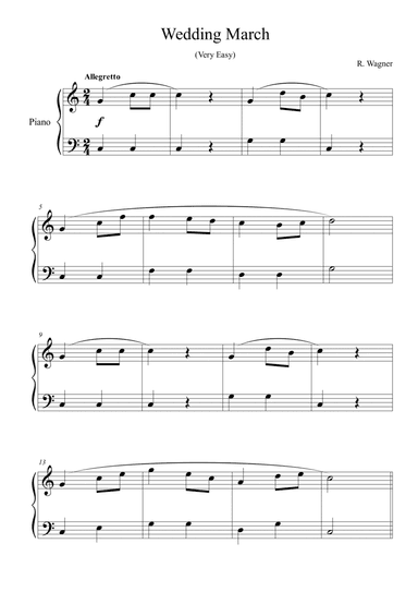 Wagner Wedding March (arr. Passoni Music)