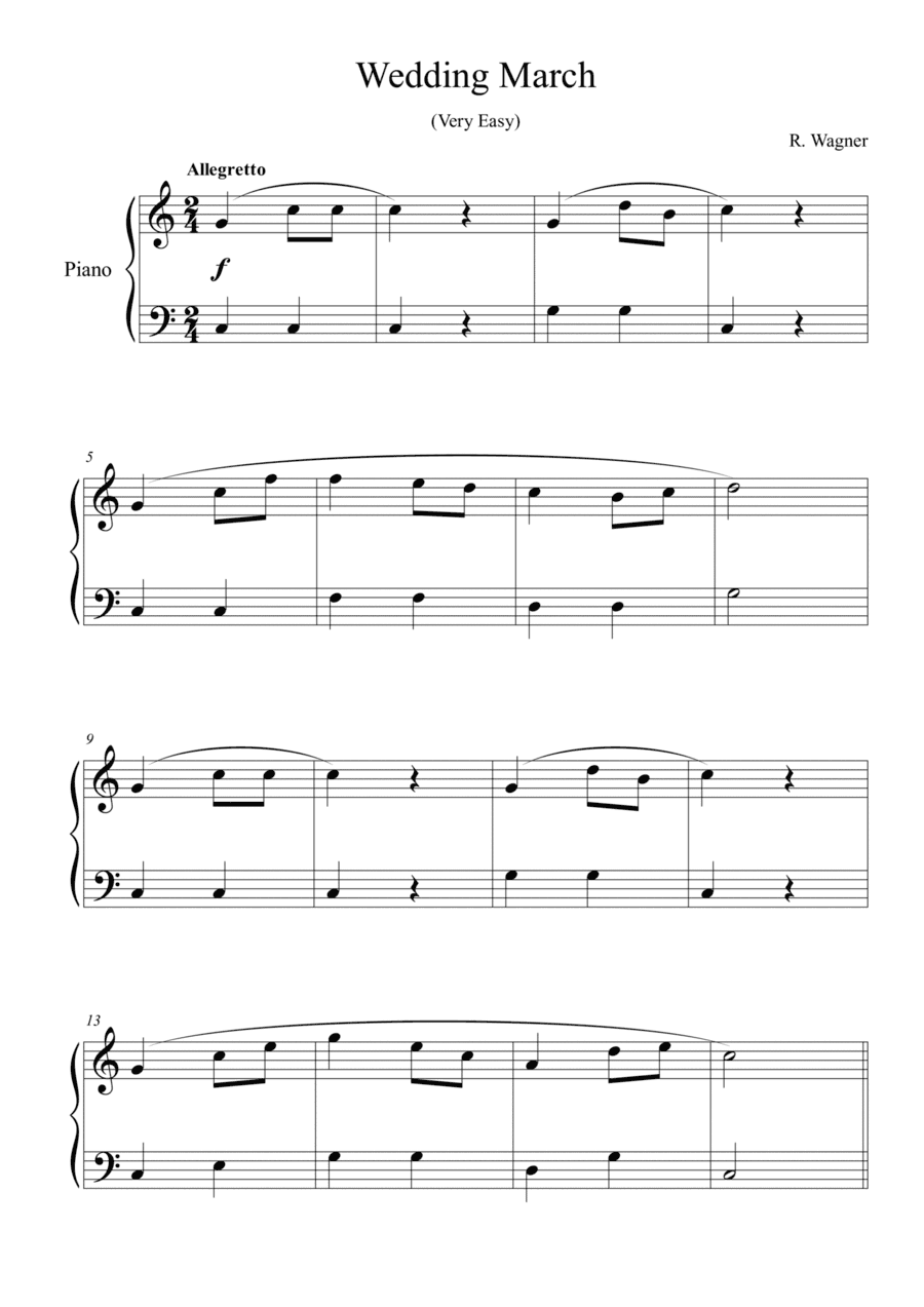 Wagner Wedding March (arr. Passoni Music)
