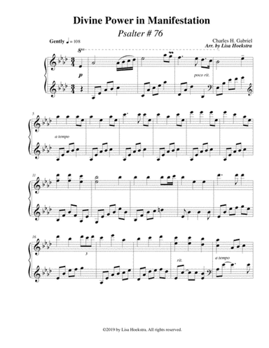 Divine Power in Manifestation (Psalter #76) (arr. Lisa Hoekstra)