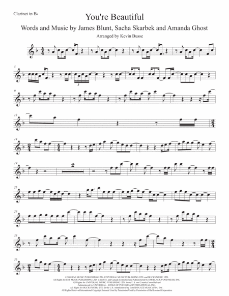 You're Beautiful (arr. Kevin Busse)