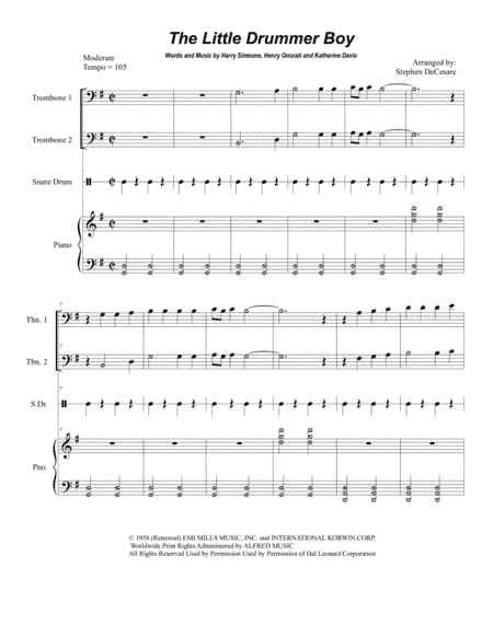 The Little Drummer Boy (arr. Stephen DeCesare)