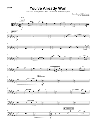 You've Already Won (arr. Ryan Shipley)