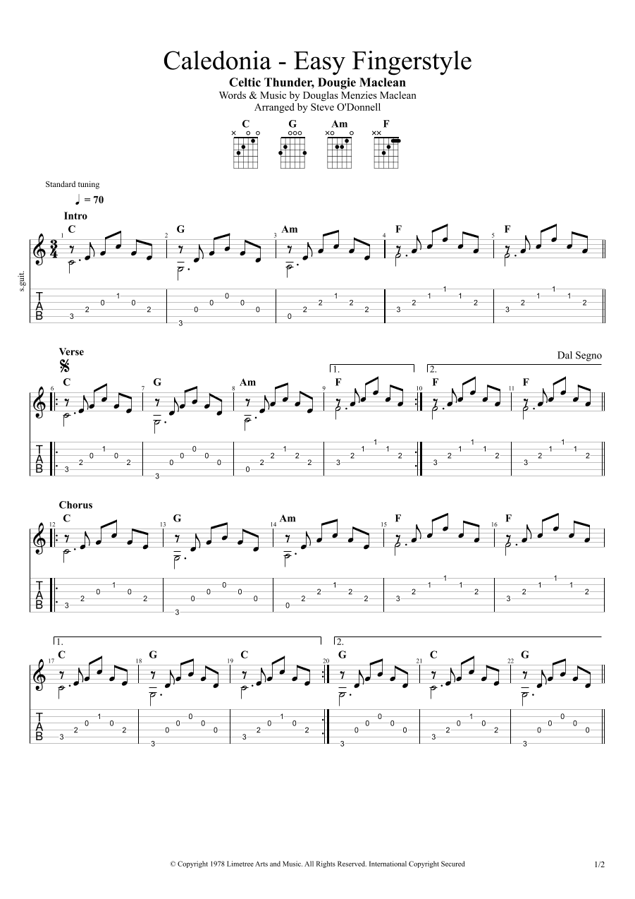 Caledonia (arr. Steve O'Donnell)