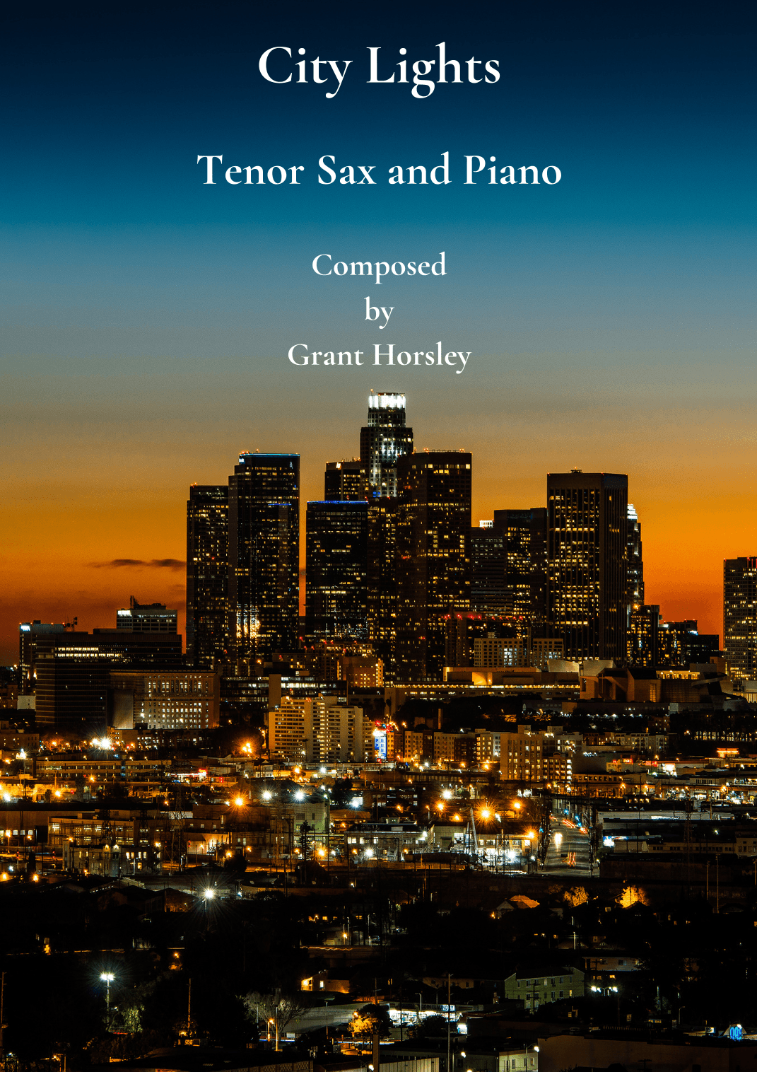 City Lights. Original for Tenor Sax and Piano