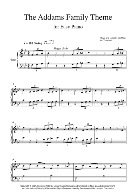 The Addams Family Theme (arr. Tim Curd)
