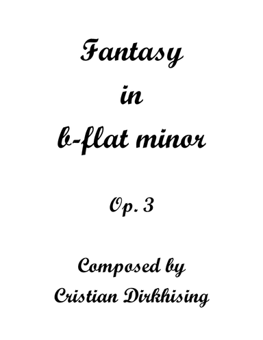 Fantasy in b-flat minor