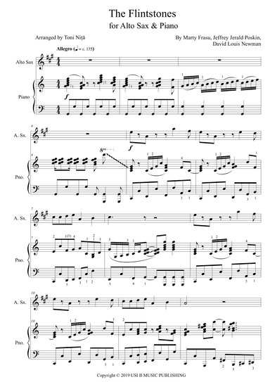 The Flintstones (arr. Toni Nita)