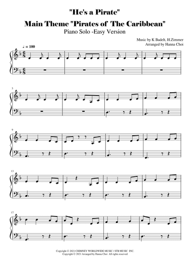 Pirates Of The Caribbean (arr. Hanna Choi)