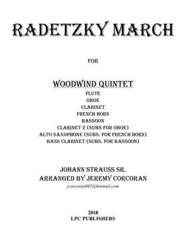 Radetzky March for Woodwind Quintet (arr. Jeremy Corcoran)