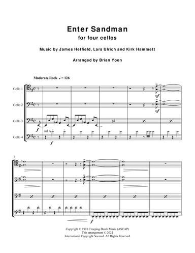 Enter Sandman (arr. Brian Yoon)
