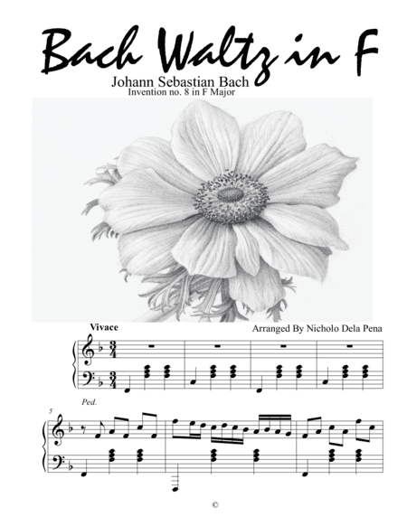 Bach Waltz in F after Invetion no. 8 in F Major (arr. Nicholo Dela Pena)