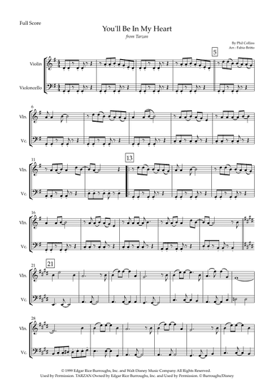 You'll Be In My Heart (arr. Fabio Britto)