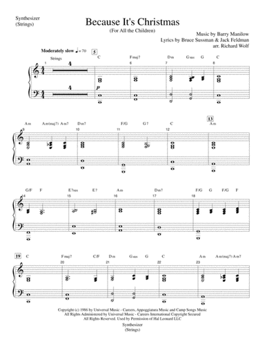 Because It's Christmas (For All the Children) (arr. Richard Wolf)