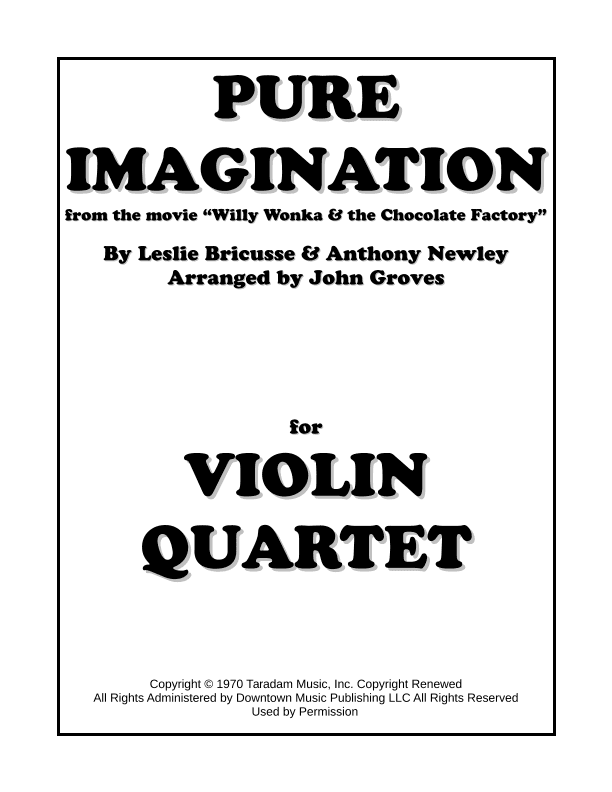 Pure Imagination (arr. John Groves)