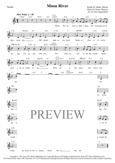 Moon River (arr. Jan Angermüller)