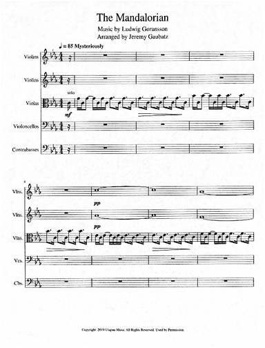The Mandalorian (orchestral Version) (arr. Jeremy Gaubatz)