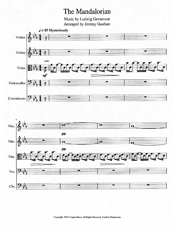 The Mandalorian (orchestral Version) (arr. Jeremy Gaubatz)