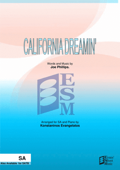 California Dreamin' (arr. Konstantinos Evangelatos)