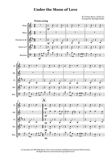 Under The Moon Of Love (arr. Kayleigh Huelin)