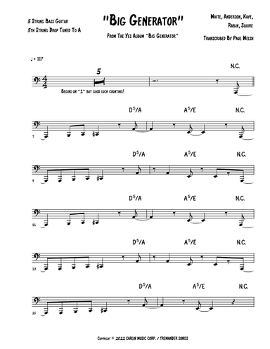 Big Generator (arr. P Welsh)