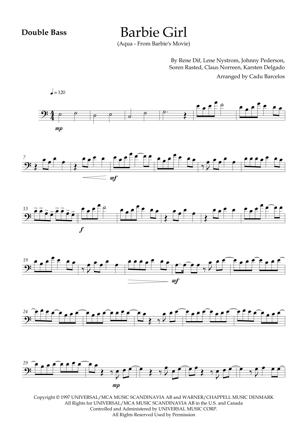 Barbie Girl (arr. Cadu Barcelos)