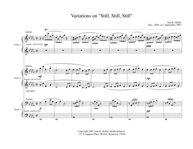 Variations on "Still, Still, Still" (arr. Ann K. Holler)