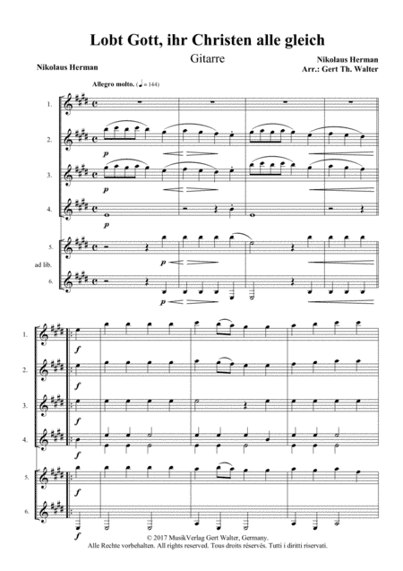 Praise God The Lord, Ye Sons Of Men (arr. Gert Th. Walter)