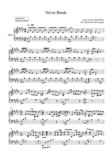 Never Break (arr. Marvella Fidelia)