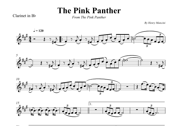 The Pink Panther (arr. Wesley S. SIlva)