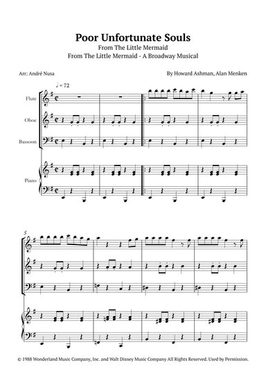 Poor Unfortunate Souls (arr. André Nusa)