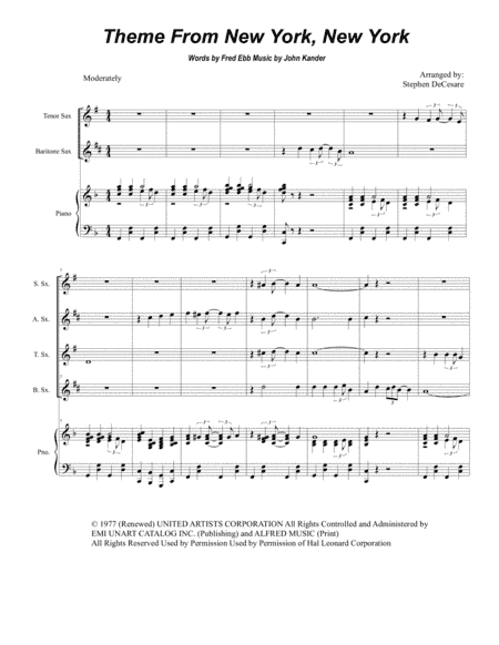 Theme From "New York, New York" (arr. Stephen DeCesare)