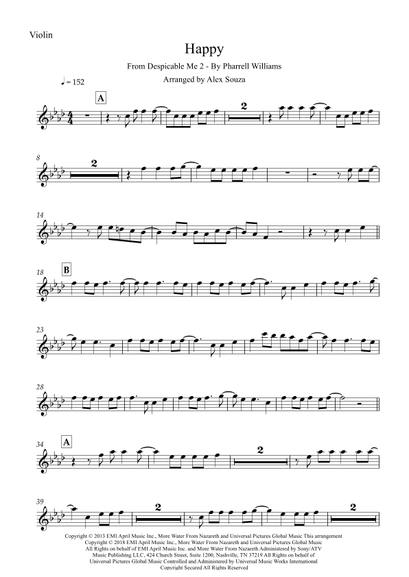 Happy (arr. Alex Souza)