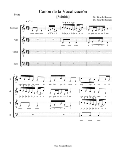 Canon de la vocalización
