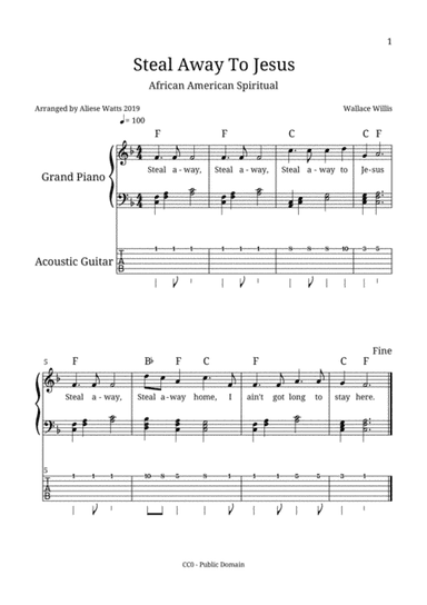 Steal Away To Jesus (arr. Aliese Watts)