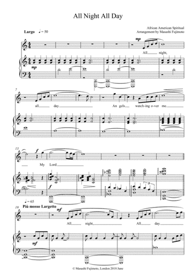 All night all day (arr. Masashi Fujimoto)