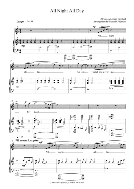 All night all day (arr. Masashi Fujimoto)