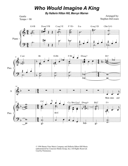 Who Would Imagine A King (arr. Stephen DeCesare)